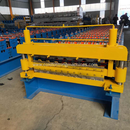 Automatic double layer roofing sheet making machine